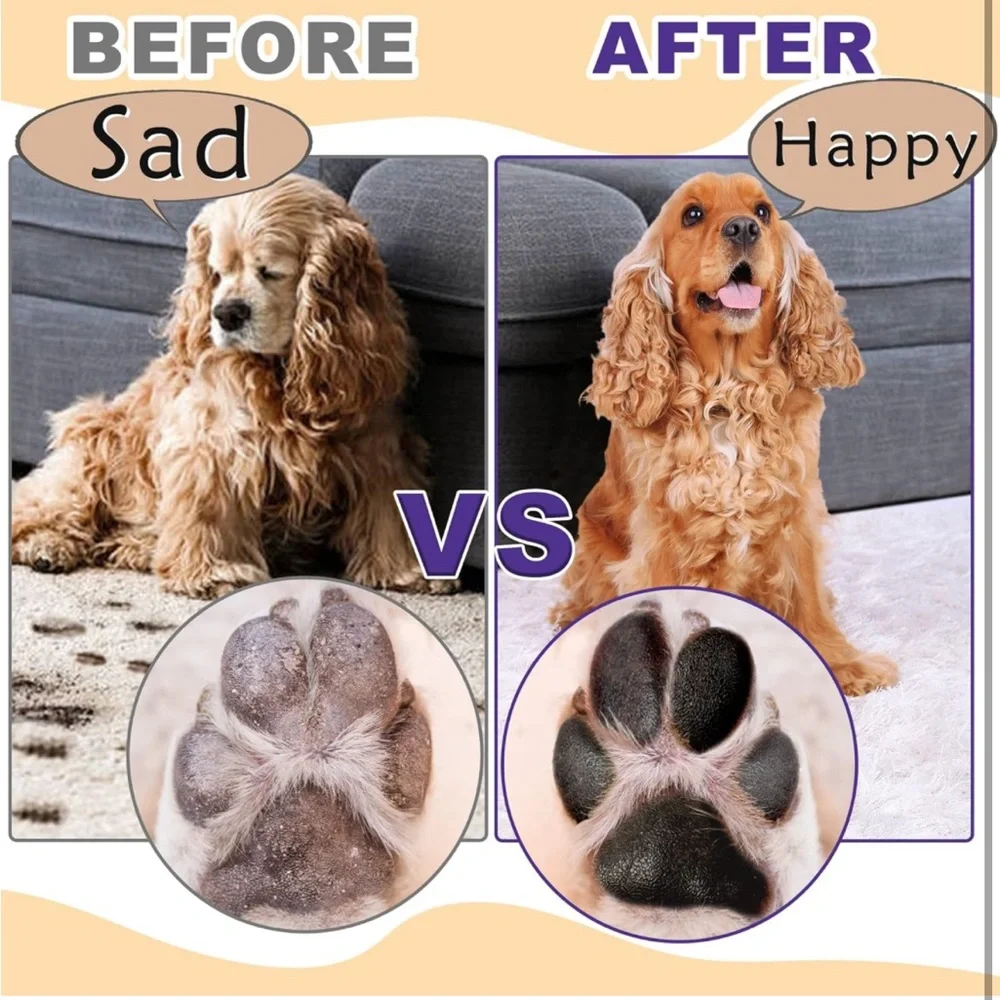 2 Pack Best Value No-Rinse Foaming Cleanser Washer for Pet🐕🐈Feet🐾Paw Scrubber